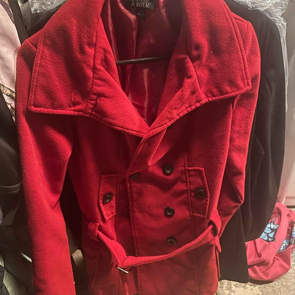 A. Byer Elegant Red Outerwear